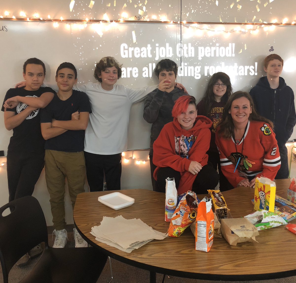 Kelly_Bonifield's tweet photo. Congratulations to Ms. Roberts and her 6th hour classes who won the @Achieve3000 Read for Success contest! NEMS and @NobSchools are so proud of your hard work and academic success! https://t.co/OxS1WakbCX
