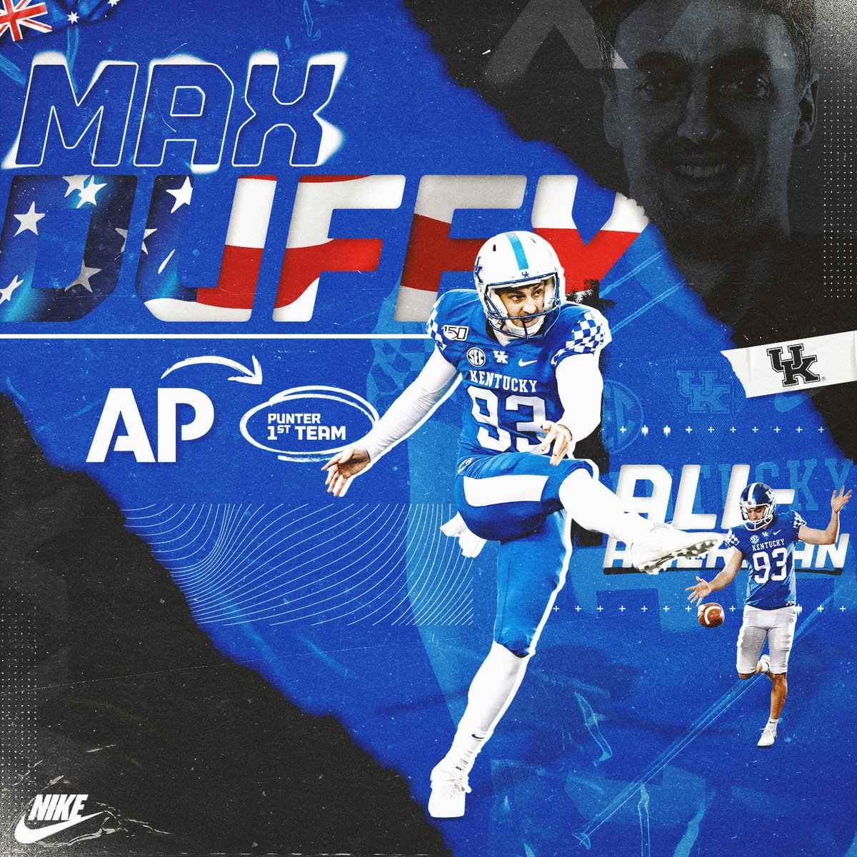 UKFootball's tweet photo. Two @AP_Sports First Team All-Americans - @LynnBowden_1 and @Max__Duffy 
📝: https://t.co/HlOQNRBsQ1 https://t.co/Dd2pjYDKeE