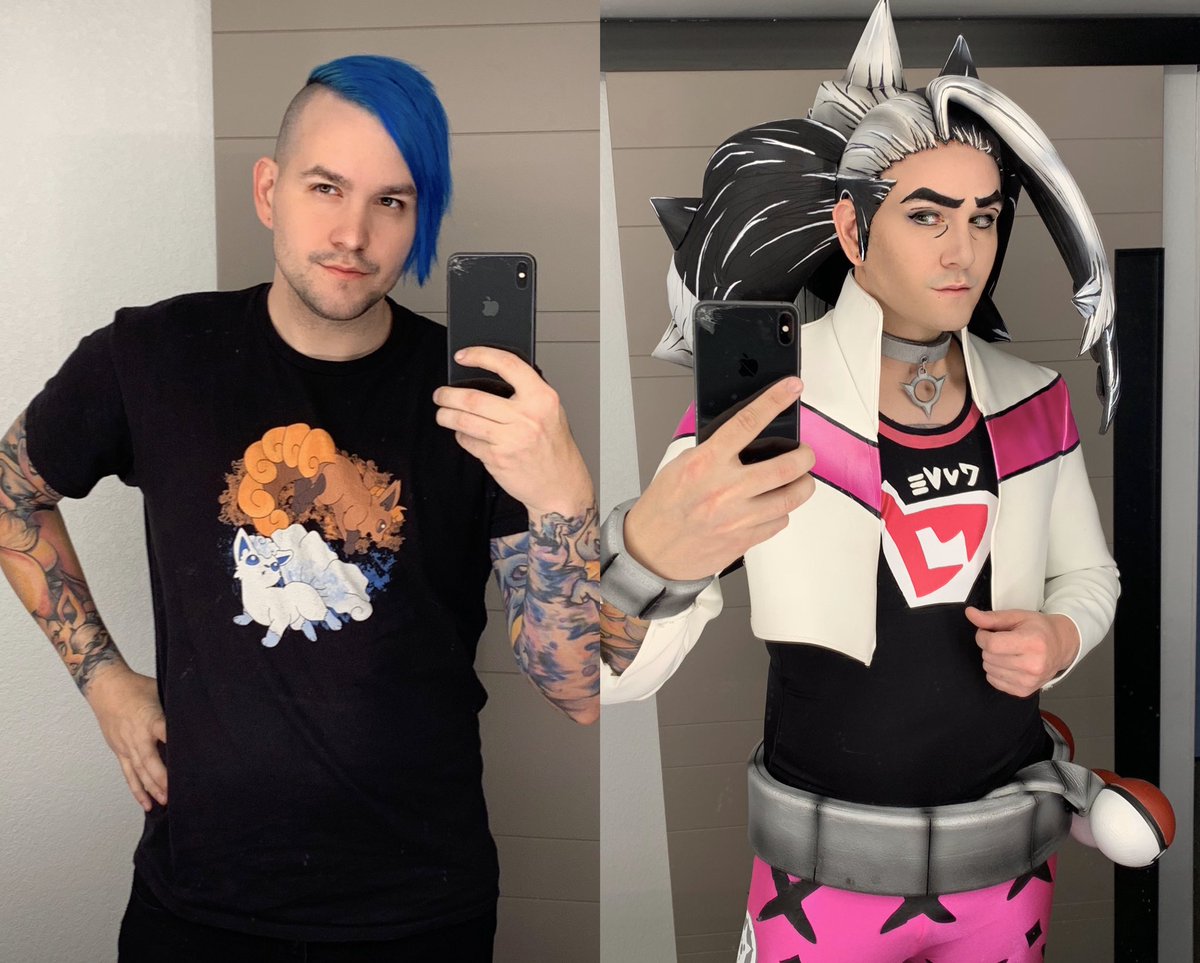_handsomejordan's tweet photo. Here’s my #inandoutofcosplay of Piers from Pokémon 💕 Thanks for all the love at @HolidayMatsuri cuties #PiersPokemon #pierscosplay https://t.co/PYolFwsjhV