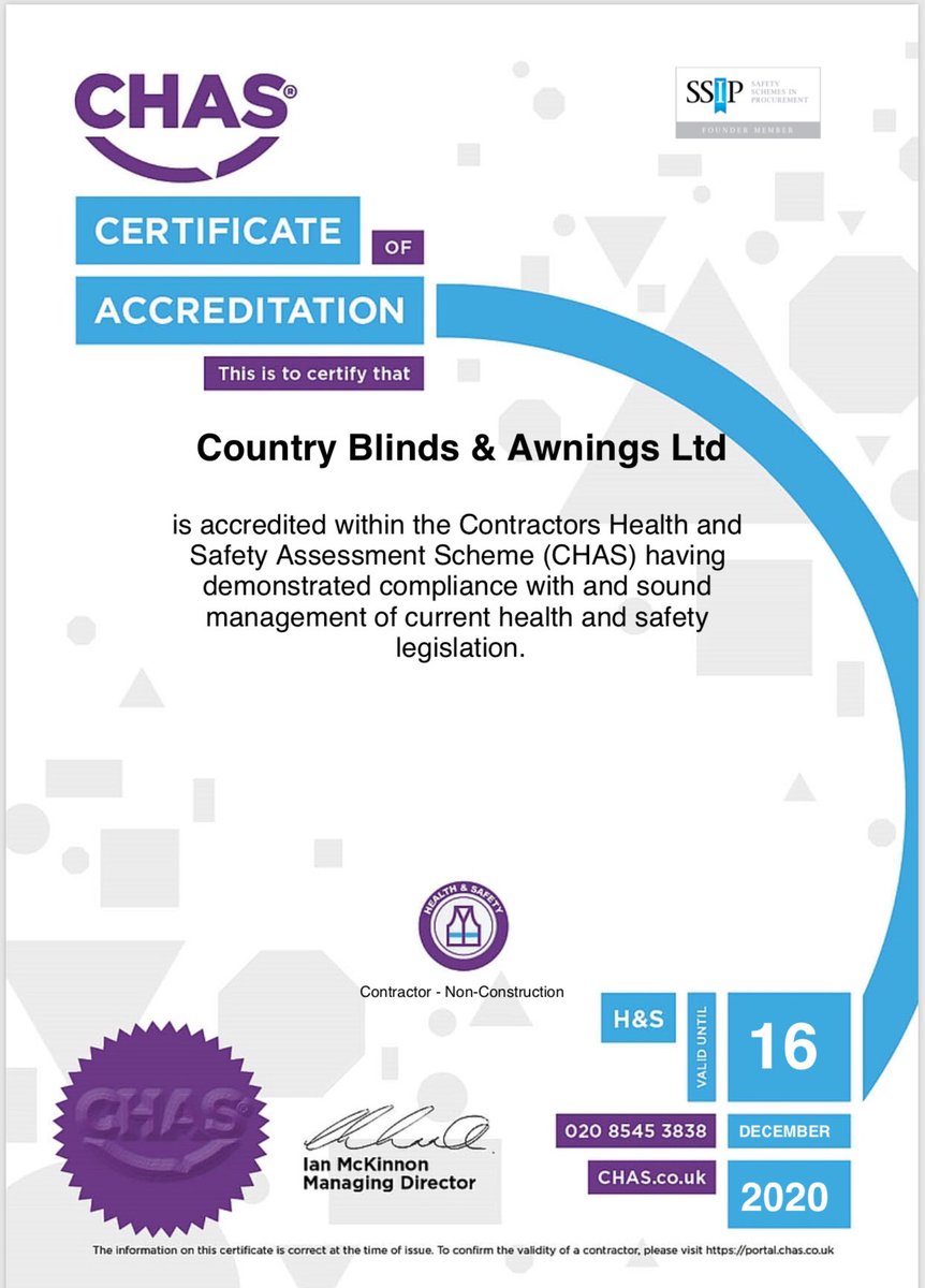 We are pleased to announce we have successfully passed our annual review for CHAS. 
Promoting safe working practices at work #chas #healthandsafety #leeds #wetherby