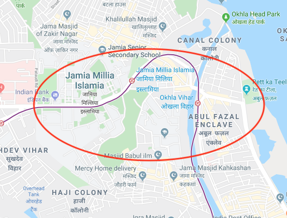 And where is Abu Fazl enclave? Right besides Jamia Millia! The enclave is a hub for translating Jihadi literature from around the world into Urdu.Who were the people that destroyed and burned down the buses? Where did they come from?