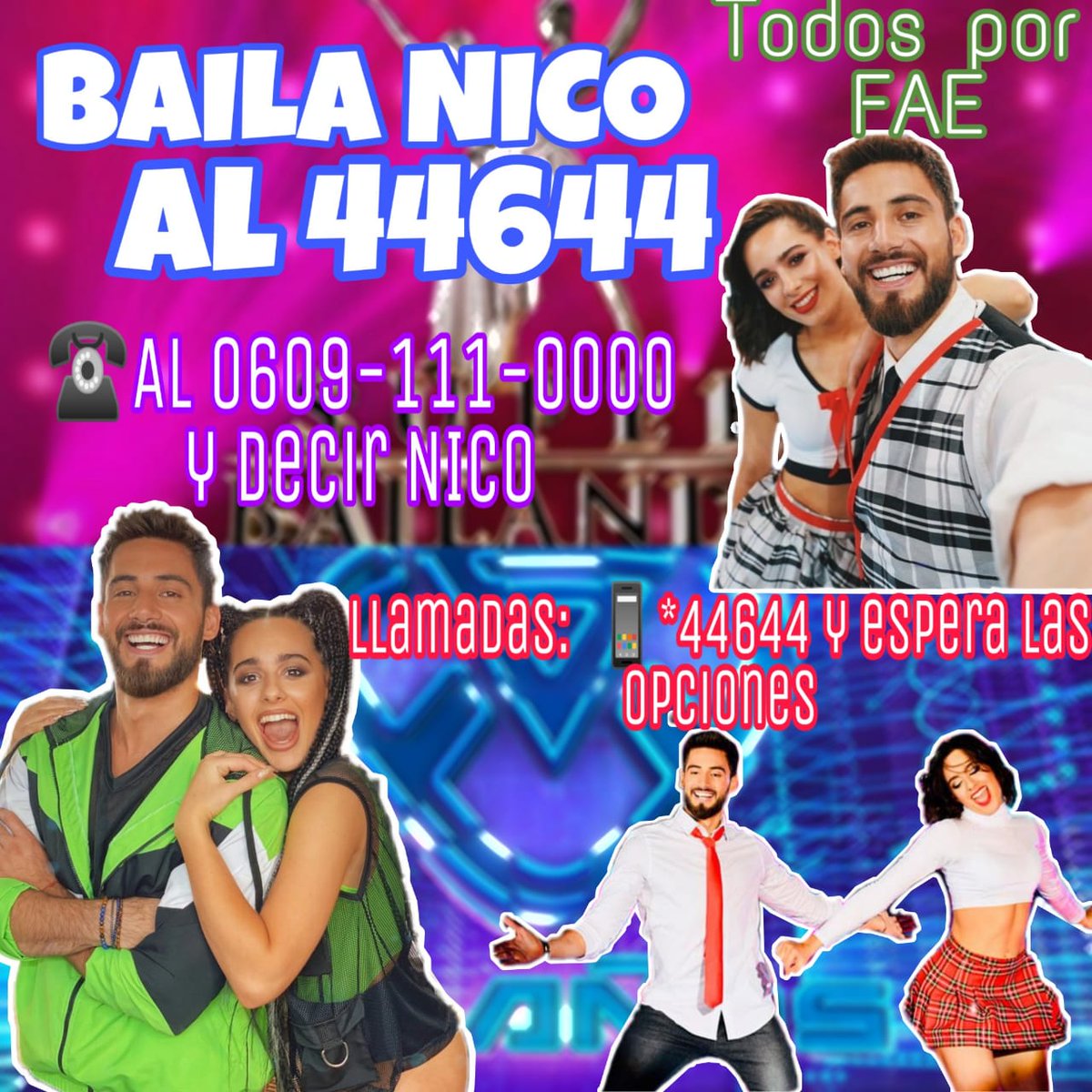 BAILANICO44644's tweet photo. Toda la información.
TODXS POR FAE 
@NicolasOcchiato 
@defloresyjazmin 
#NICOYFLORJAZMINCAMPEONES
❤ https://t.co/LgLEdr5AAn
