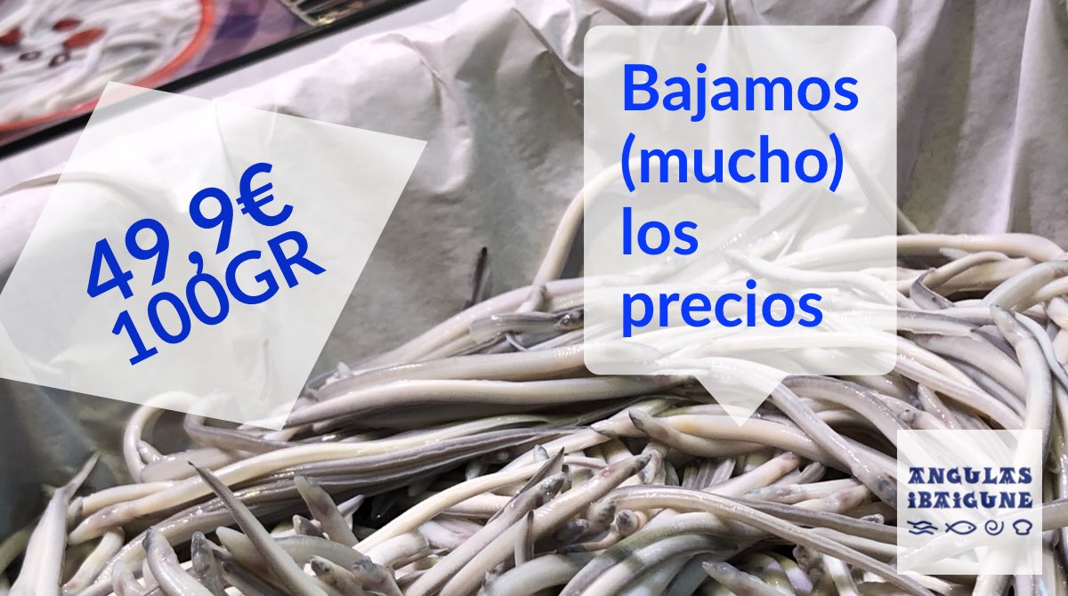 angulasibaigune's tweet image. Bajamos (mucho) los precios. 
Encarga ya tus angulas para estas Navidades. Precio mínimo ASEGURADO. 
Pídelas online en angulasibaigune.es/tienda y no te quedes sin ellas. 
#angulas #ibaigune #directamente