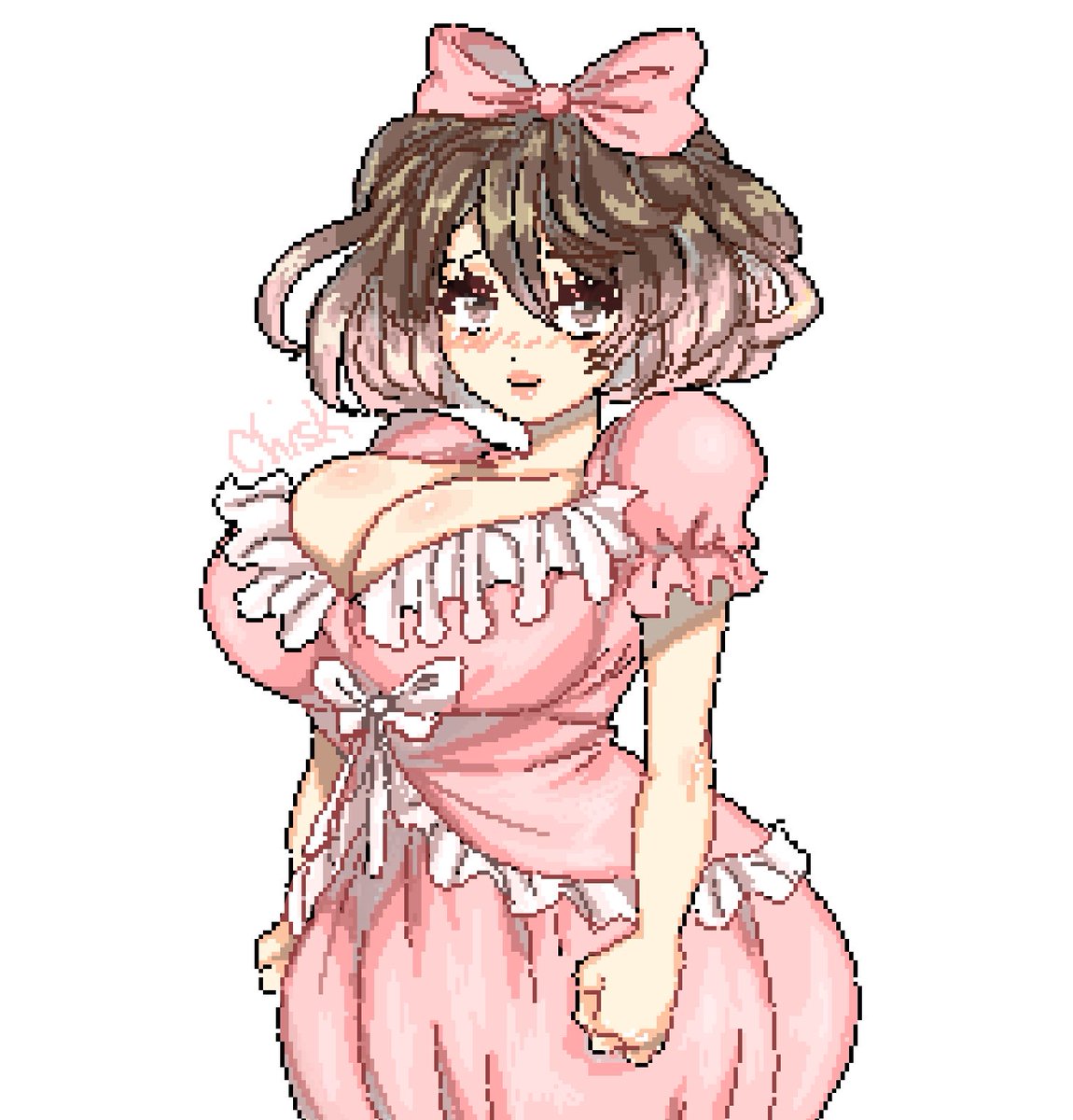 cutvoice's tweet photo. She owns a frillish🌸 #myart #pixelart #pixel #pokemon #pastel #pink #aesthetic #art https://t.co/WQ7zeM81Fh