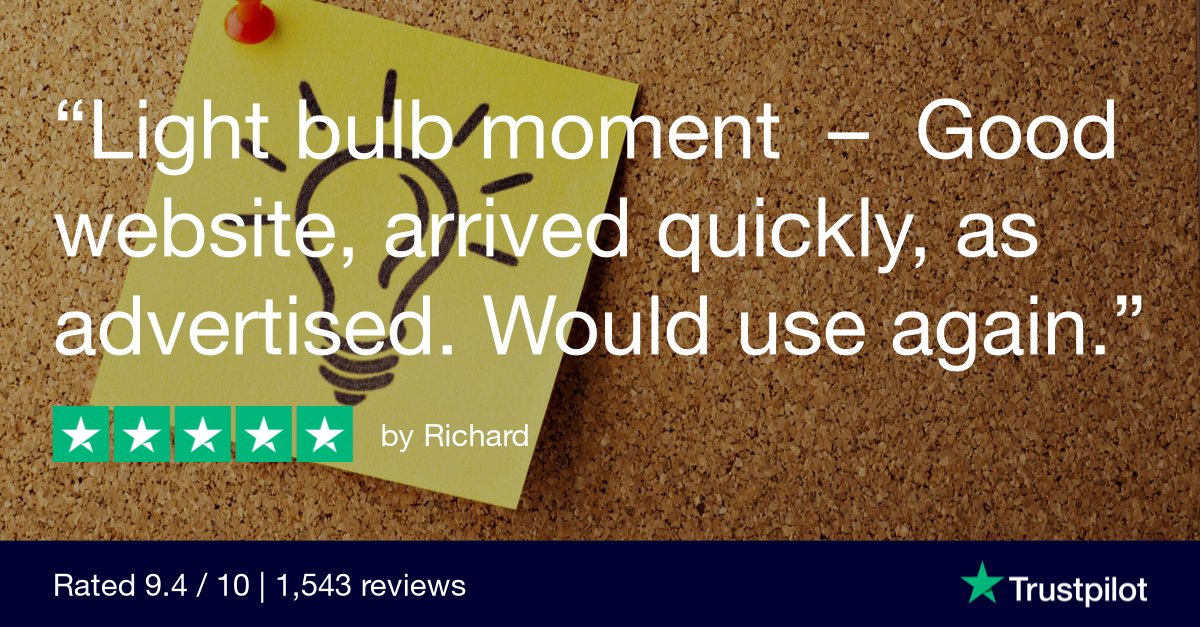 We love to see satisfied customers who come back over and over again. Another five star review!  ⭐⭐⭐⭐⭐️️️️️  Find out why are we rated Excellent on Trustpilot. 
Visit us at : simplyled.co.uk
