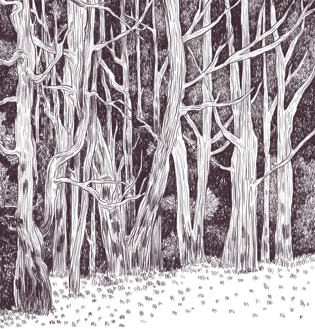 I was commissioned to draw a series of landscapes, so here's the first one 