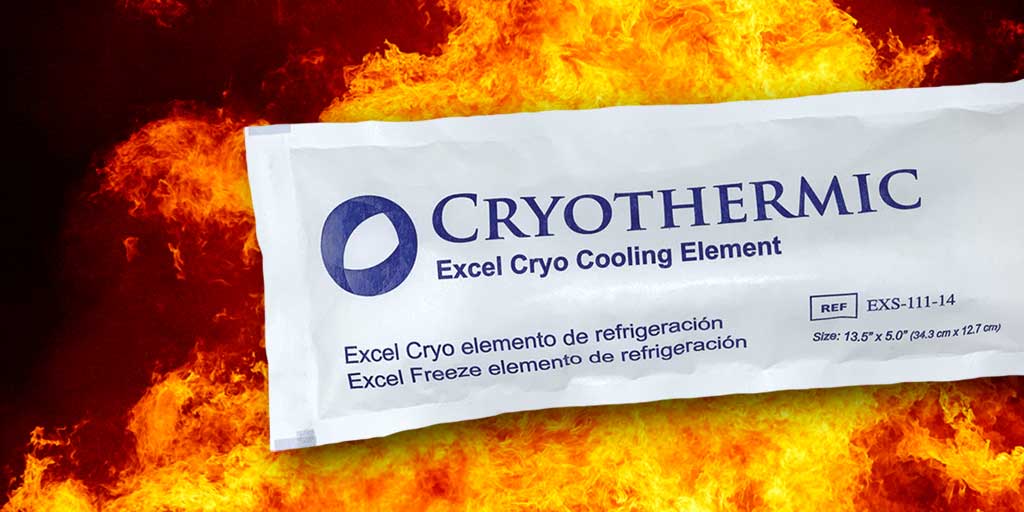 We're proud to introduce Cryo Cooling Packs for use in firefighter rehab -- shown to lower body temp by 5.4˚ in just 20 minutes! ow.ly/uh3L50xBbHL #cryothermic