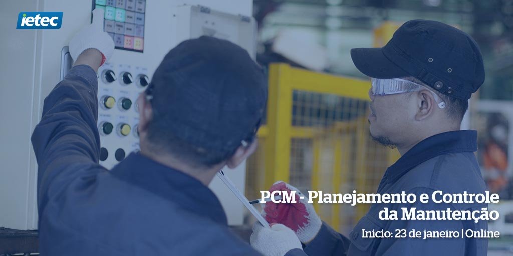 ietec's tweet photo. PCM - Planejamento e Controle da Manutenção - Online. Início 23 de janeiro. Saiba mais: https://t.co/TcIbCYTF0l https://t.co/gKjZDqzSkB