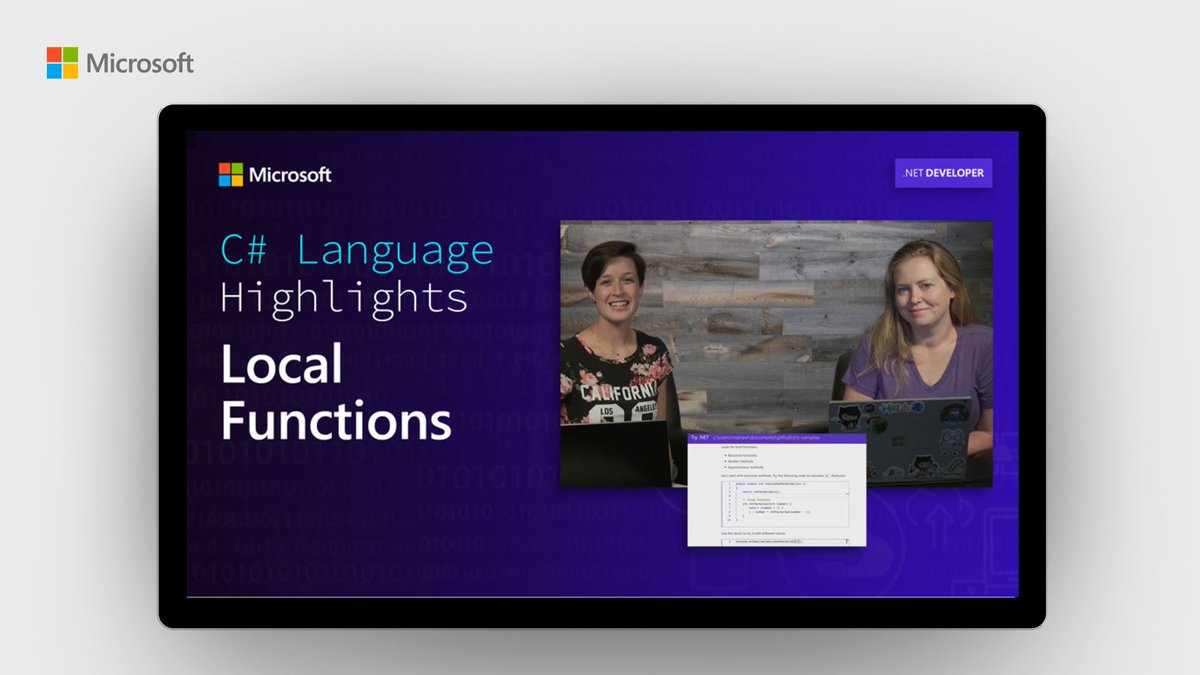 Maira Wenzel and Kendra Havens on the set of On .Net.