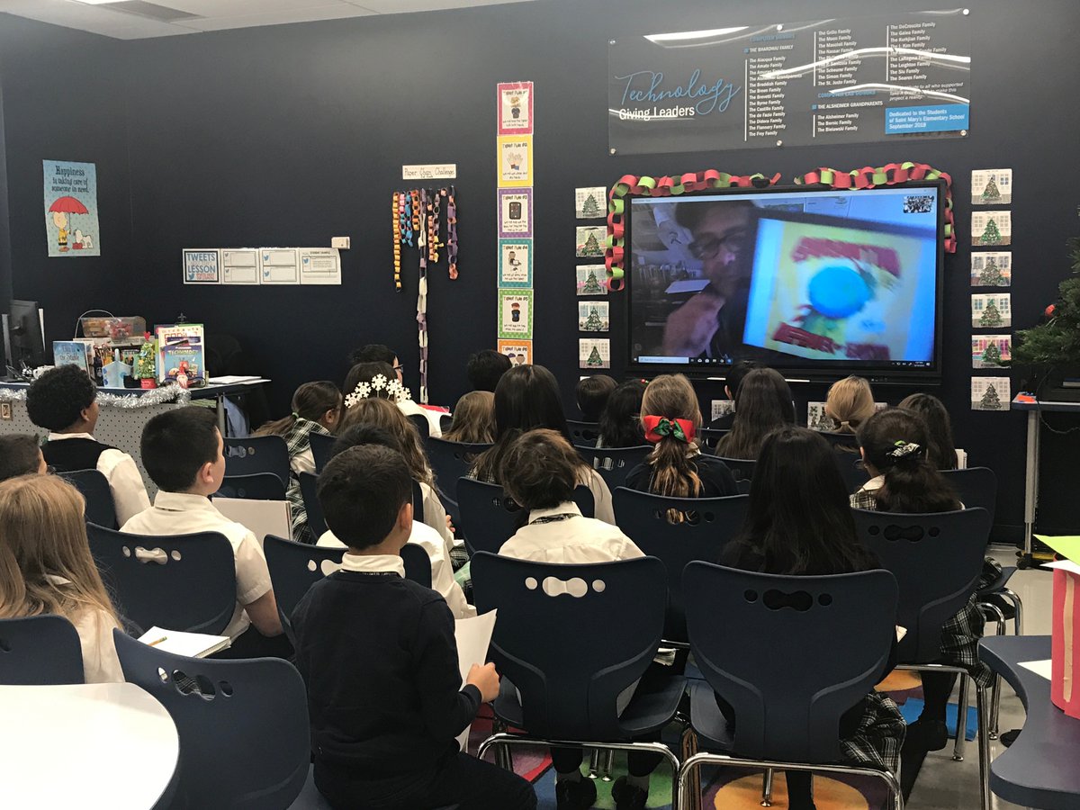 TechTripi's tweet image. Thank you @kevinarts for an awesome Skype learning strategies for writing creatively and drawing! Our 3rd graders had so much fun meeting and speaking with you this afternoon!