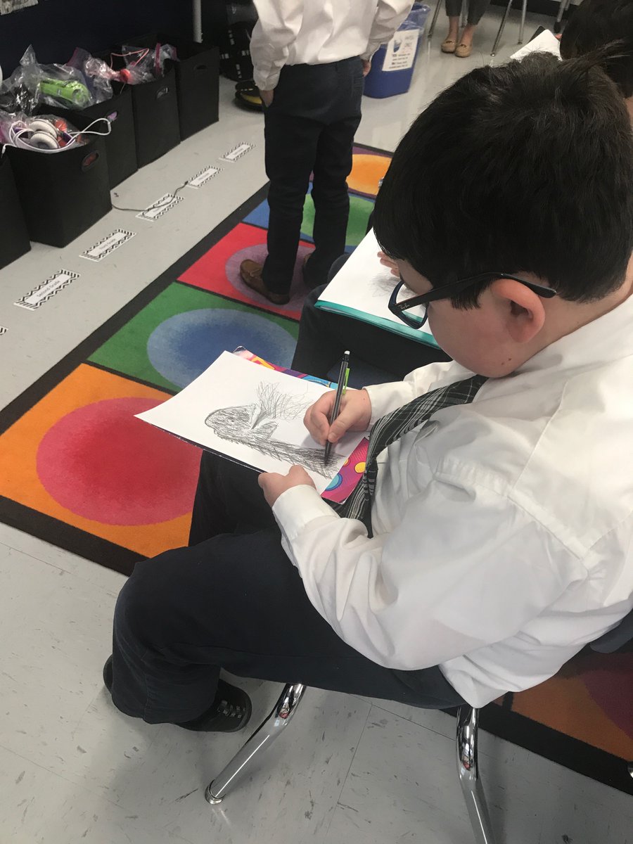 TechTripi's tweet image. Thank you @kevinarts for an awesome Skype learning strategies for writing creatively and drawing! Our 3rd graders had so much fun meeting and speaking with you this afternoon!