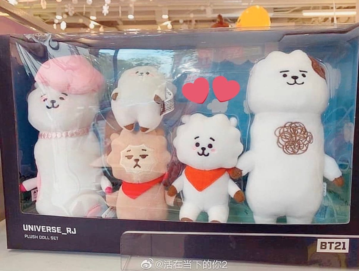 BT21 ファミリーマスコット Universe RJ BT21 Official RJ Universe Standing Doll set – k-cutiestar