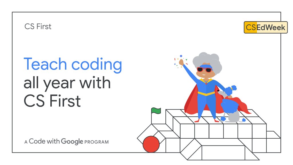 Teach coding all year with CS First