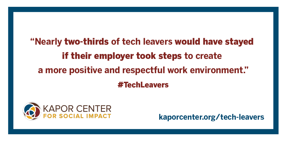 KaporCenter's tweet photo. Why do tech companies lose their talent? Check out our #TechLeavers report to find out: https://t.co/seThzdPxpr https://t.co/mAiDjNmV1I