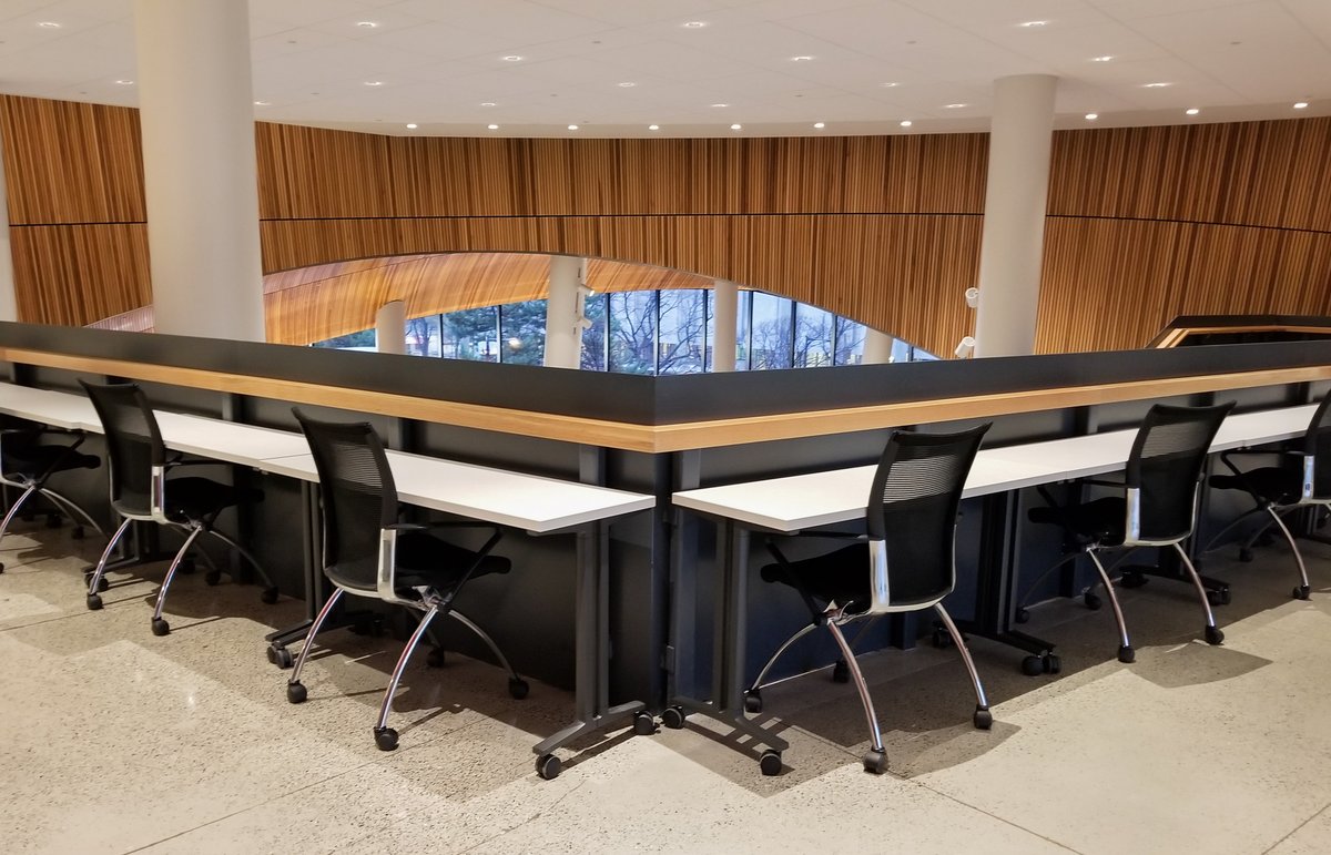 TempleLibraries's tweet photo. We know that finding a seat in Charles is tough! We’ve opened up almost 300 extra overflow seats to cover you during finals. #WeHearYou #Seating #MoreSeating https://t.co/NWlhRqaWtc