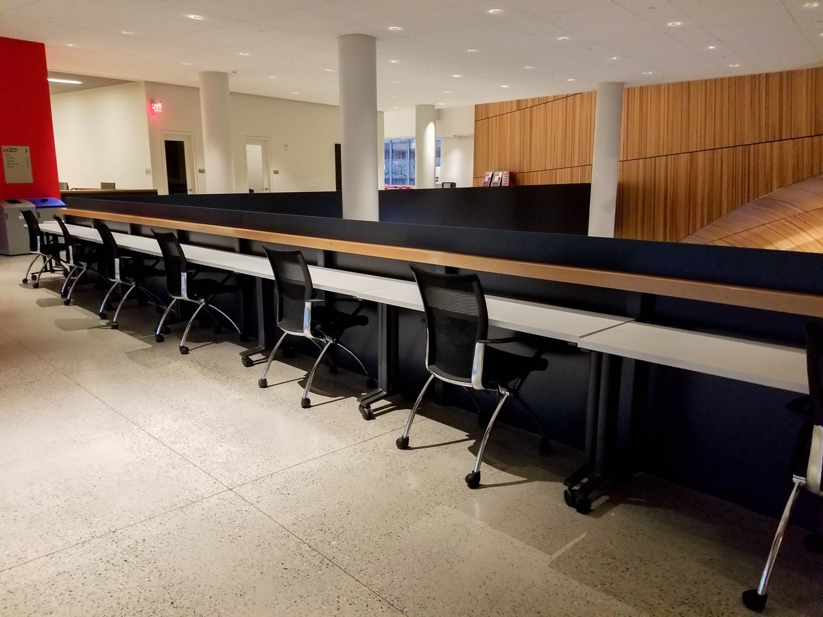 TempleLibraries's tweet photo. We know that finding a seat in Charles is tough! We’ve opened up almost 300 extra overflow seats to cover you during finals. #WeHearYou #Seating #MoreSeating https://t.co/NWlhRqaWtc