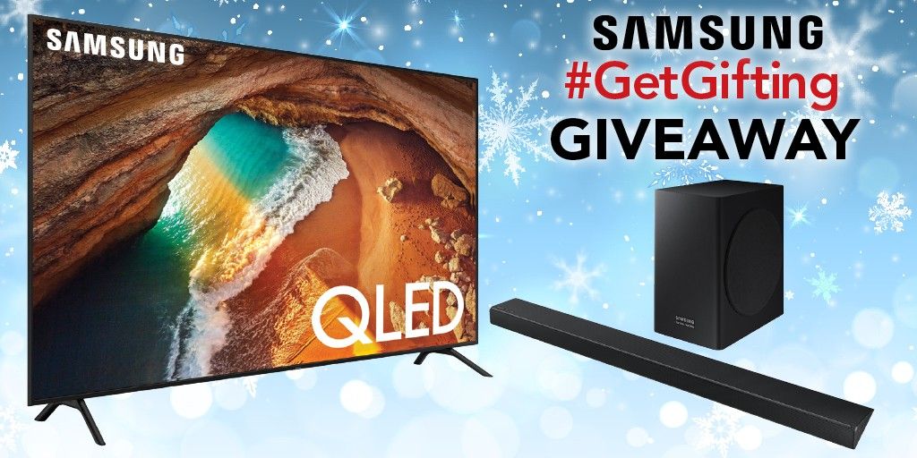 PCRichardandSon's tweet photo. #GIVEAWAY ALERT! 🙌 This @SamsungUS 43” QLED 4K UHD Smart TV with HDR (https://t.co/fz3u208Ebn) &amp; soundbar (https://t.co/x042GUGMnB) ($1,300 value) will make a wonderful holiday gift! 🎁📺☃️ To enter for a chance to win, just follow us &amp; retweet. Rules: https://t.co/bv78OYv3VC https://t.co/FskAVqzvpZ