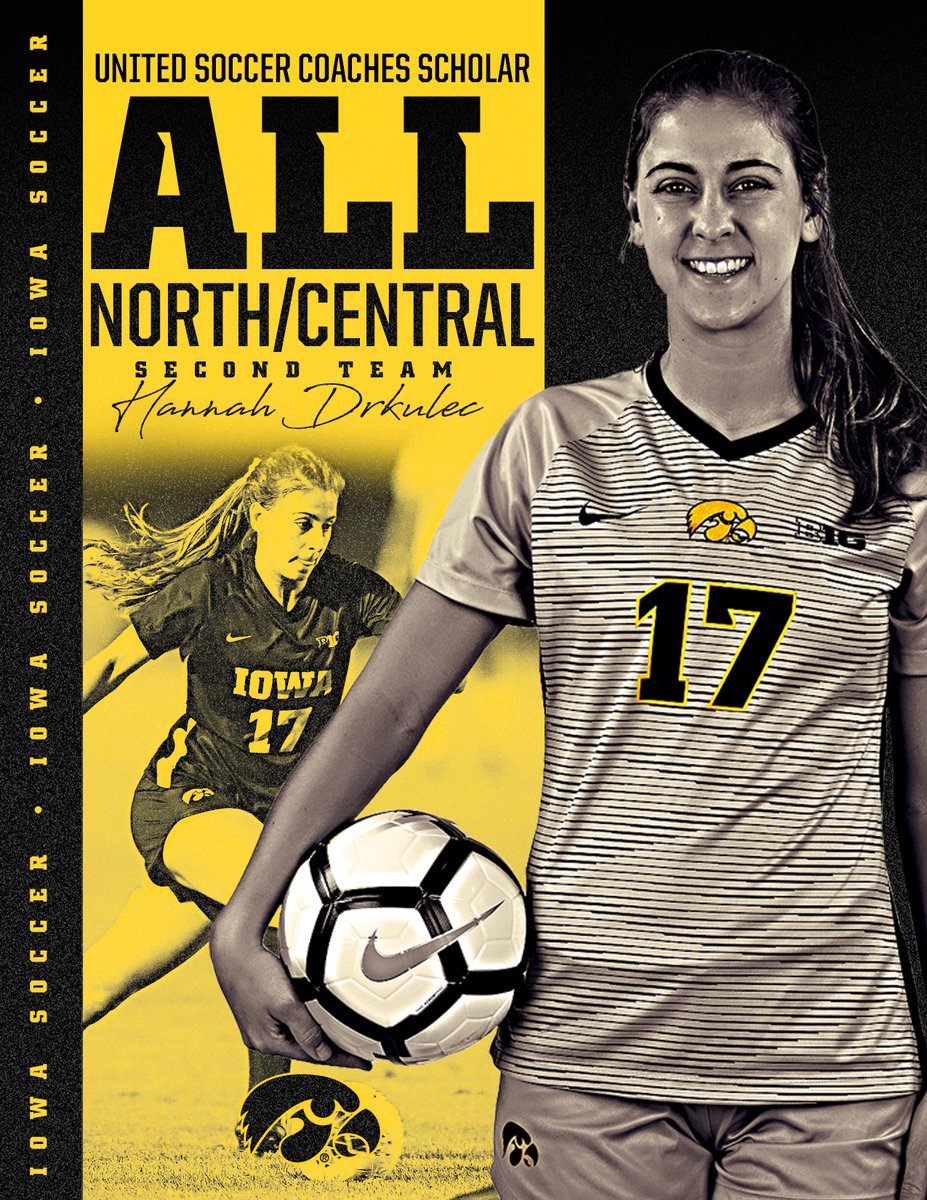 HawkeyeSoccer's tweet photo. Another day, another award for @hannah_drkulec ... United Soccer Coaches Scholar All-North/Central second-team all-region selection!  #Hawkeyes

LINK: https://t.co/Fwz8vcWag5 https://t.co/bkGyLNnjBW