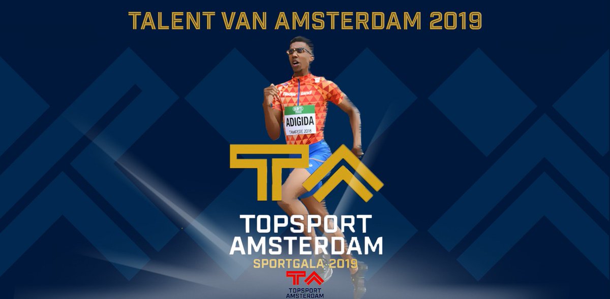 TopsportAdam's tweet photo. Op het EK onder 20 won Onyema Adigida dit jaar goud op de 200 meter. Deze prestatie is door de stemmers beloond met de titel Talent van Amsterdam 2019! #sportgala020 https://t.co/BE22MGQ3Mz