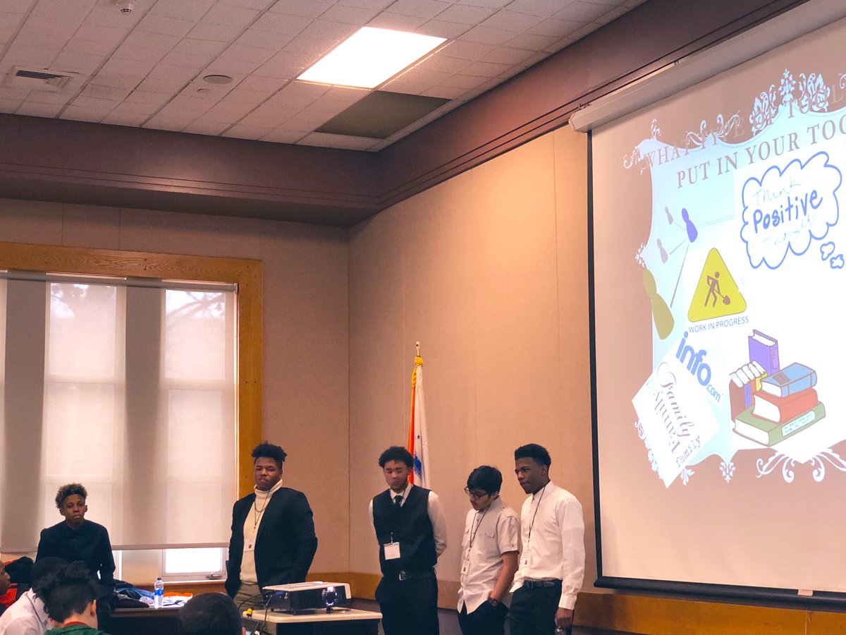 Saunders HS students representing at #MBKSummit19. 
#wearembk #allday