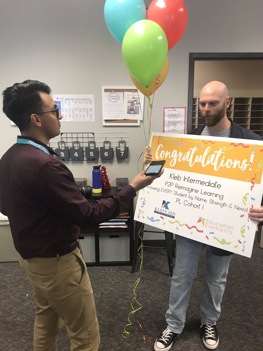 KleinProfLearn's tweet photo. Congrats to our final secondary campus @KlebKISD & @professorhuggs for being named a PL cohort 1 campus! 🎉 #KleinFamily #knoweverystudent 🎄 https://t.co/GNGjNvM5Y2