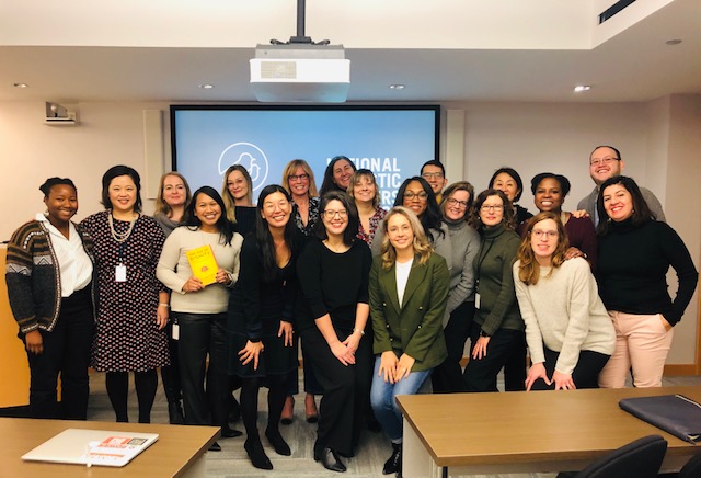 group photo of about 20 people