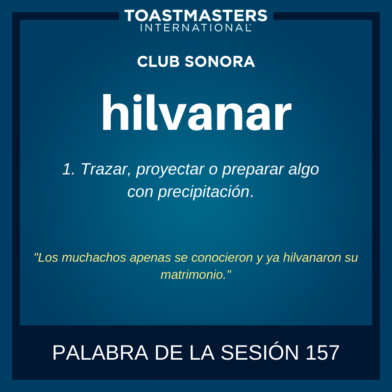 🗣 La palabra de la sesión 157 es #hilvanar

Te esperamos:

🗓 Lunes 16 de Diciembre 
⏰ De 7:00 PM a 9:00 PM
🏛 En Canaco Servytur Hermosillo
📍 Ubicación: goo.gl/maps/TiNgpQWka…