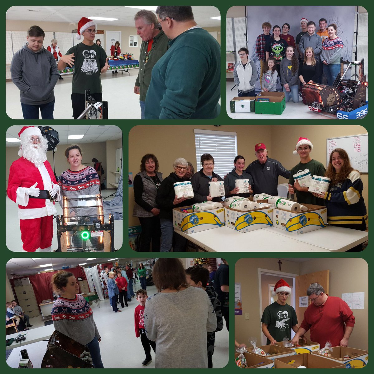 Rosie spreads JOY in Jellico!
Your donations helped the STEMpunks provide 124 books to children in need. We prepared 37 food boxes and distrubuted 57 bags of toys with the SATG Youth Group. Merry Christmas &amp; Happy Holidays!#OMGRobots