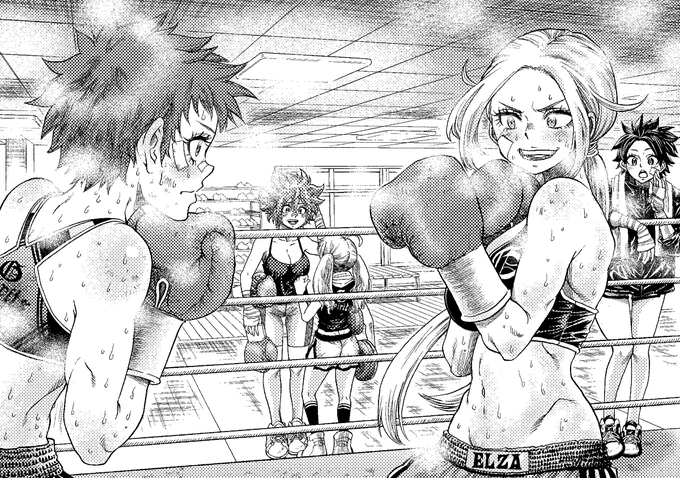 Girl's Boxing【トーン貼】 #女の子 #モノクロ #オリジナル #おっぱい #女子ボクシング #ボクシング #Boxing https://t.co/tspW8dfduc 