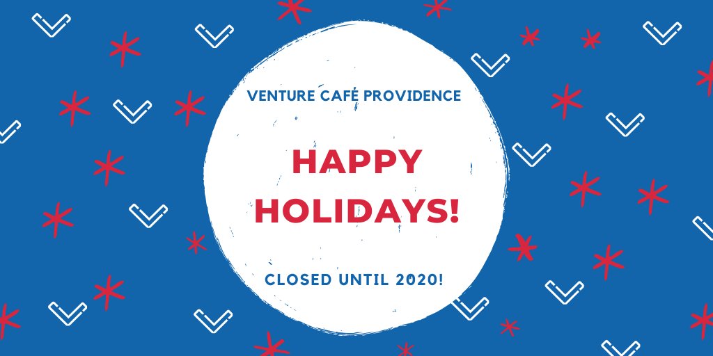 HAPPY HOLIDAYS from <a href="/vencafePVD/">vencafepvd</a>! We will be CLOSED on THURSDAY. Join us for our FIRST CAFÉ NIGHT OF 2020 on JANUARY 9TH. See you then!