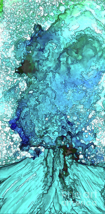KerriFar's tweet photo. I LOVE the #Greens and #Blues in this!  My #OriginalArt ~ https://t.co/MhyiBMAapx ~ Tree and Galaxy - #Painting #MixedMedia #AlcoholInk #NewRiverNature #WallArt #CanvasPrints #DeckYourWalls #TallArt https://t.co/LgIaErk2Hn