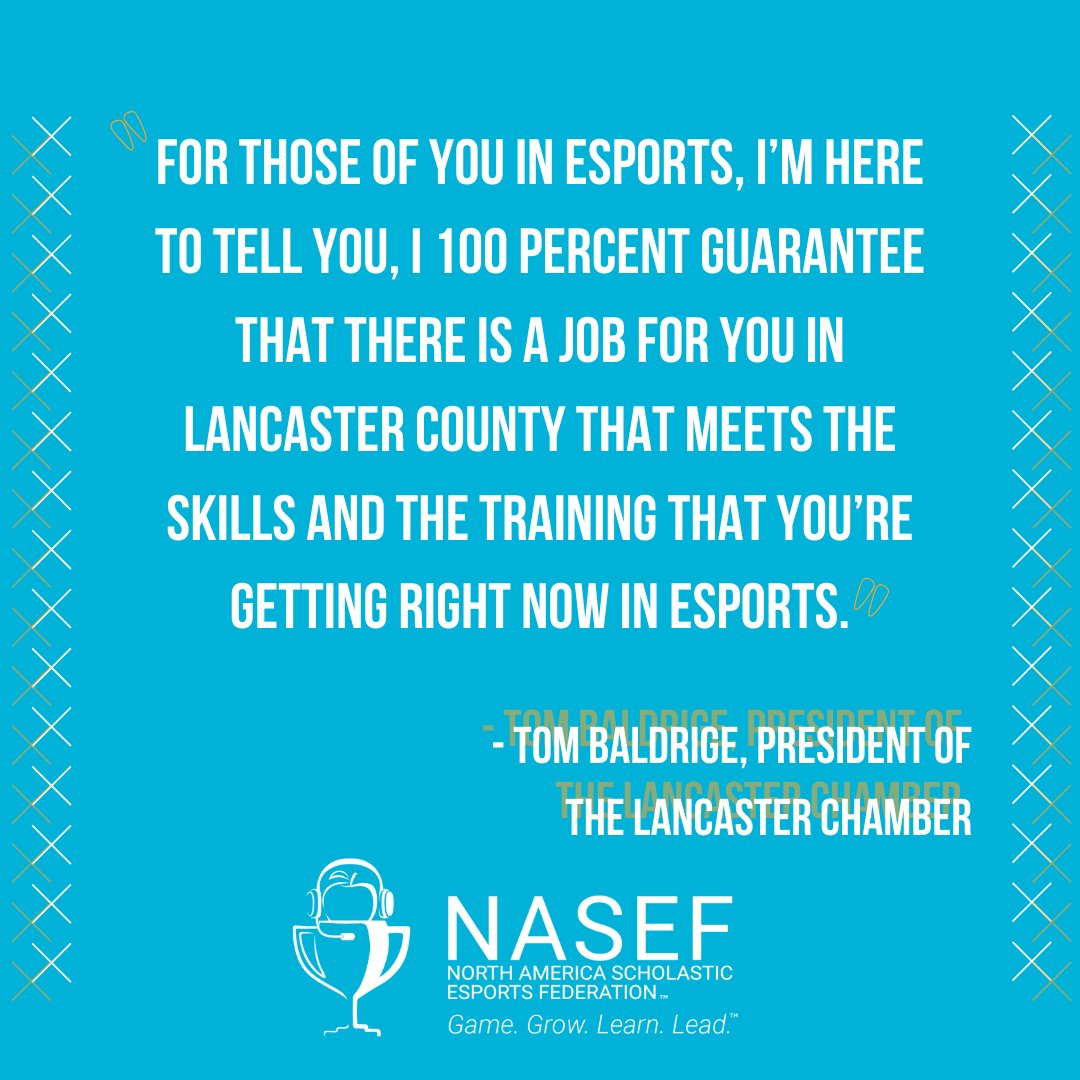 Skills learned while plaing esports can help students learn life skills! As esports grows, more jobs in the market are produced and the demand for those with these skillsets is on the rise! #GameToGrow <a href="/Lanc_Chamber/">Lancaster Chamber</a>