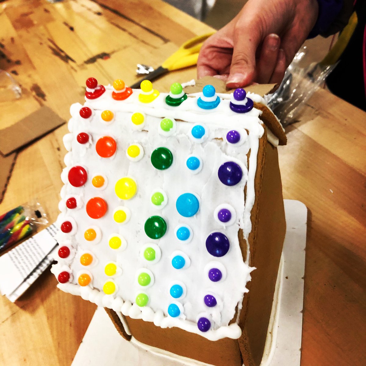 Let the Edible Arrangements begin! #gingerbreadhouse #CTE