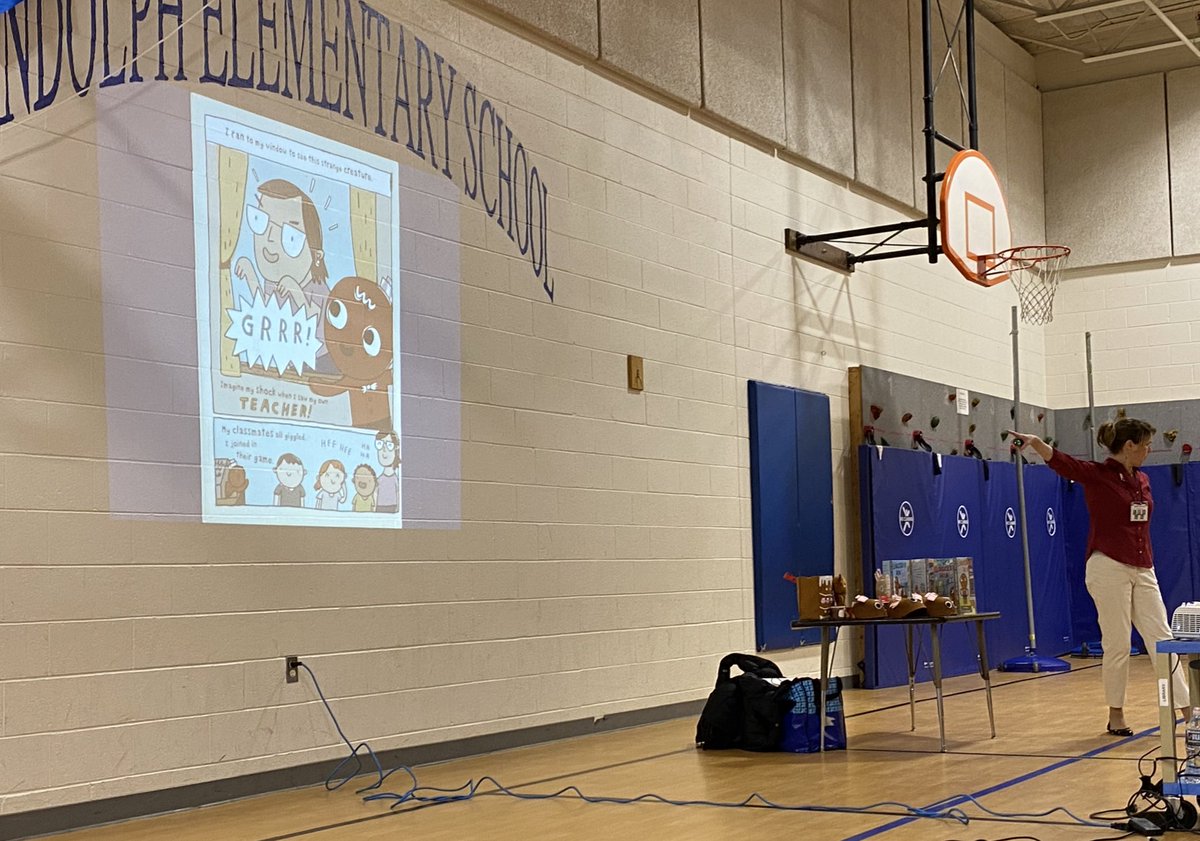 MrsKowalevicz's tweet photo. Thanks so much for visiting @RandolphStars today, @LauraMurrayBook!! Our students were thrilled to meet a real author & get some tips on how to write our own stories!! 📚🙌🏽📝@LibraryRandolph #RandolphStars #RandolphReads #APSreads #ArlingtonReads #APSisAwesome https://t.co/rEyJF0iDKC