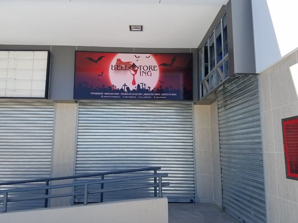 HellStoreSing's tweet photo. Nos acaban de colocar publicidad en nuestro local #hellstoresing , pronto apertura del local, ojala antes de navidad. #anime #videojuegos #mangas #comic #libros #juegosdecarta #juegosdenesa #rol PRONTAMENTE en Avenida Obispo Valdes Subercaseaux 1285 Local 15. https://t.co/Uk8M94IH1R
