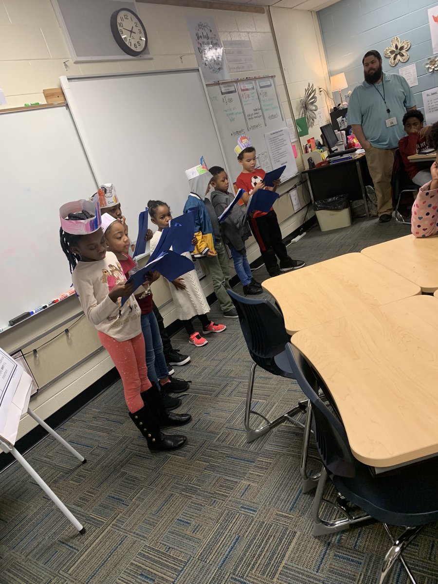 These kiddos did SO great today with their Gingerbread Man readers theatre! Thanks <a href="/SharonSfleming/">Dr. Sharon Fleming</a> for letting us do it with you! <a href="/lonniebnelson/">LonnieBNelsonElem</a>