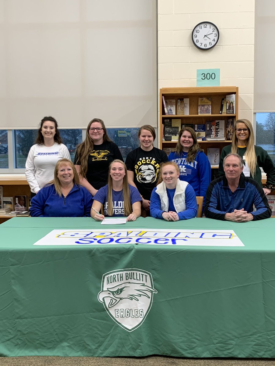 nbhsgirlssoccer's tweet photo. Congratulations to @jillian_holman on signing with @spaldingwsoccer today!!! 💙⚽️ https://t.co/G8VtSMdz0l