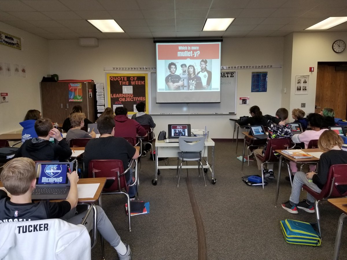 cms_deehr's tweet photo. Mullet Math Day 1. Finding the ratios of mullets. @CMS_Trojans https://t.co/aKwjS4ND8M