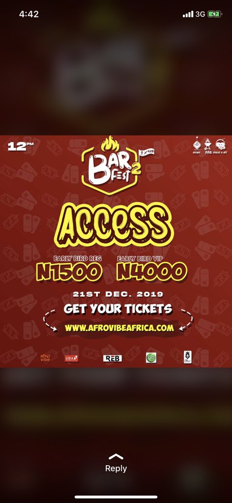 robinson_ebunu's tweet photo. Good evening future billionaires, just a reminder that the largest rave is happening on Saturday. See you all at #barfest2 https://t.co/FrwhSdYJ6g