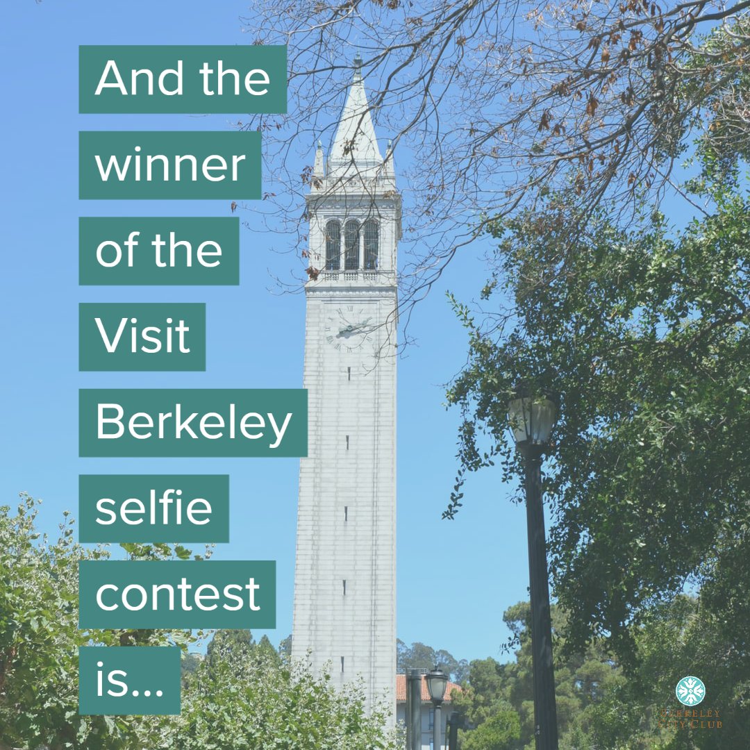 Congratulations @eastbayjillian from Instagram for being selected as the winner of our 12/3 #VisitBerkeley showcase selfie contest! You have won a one-night stay with us! We'll DM you with more info on how to claim your prize. Thank you to all who participated in our contest!