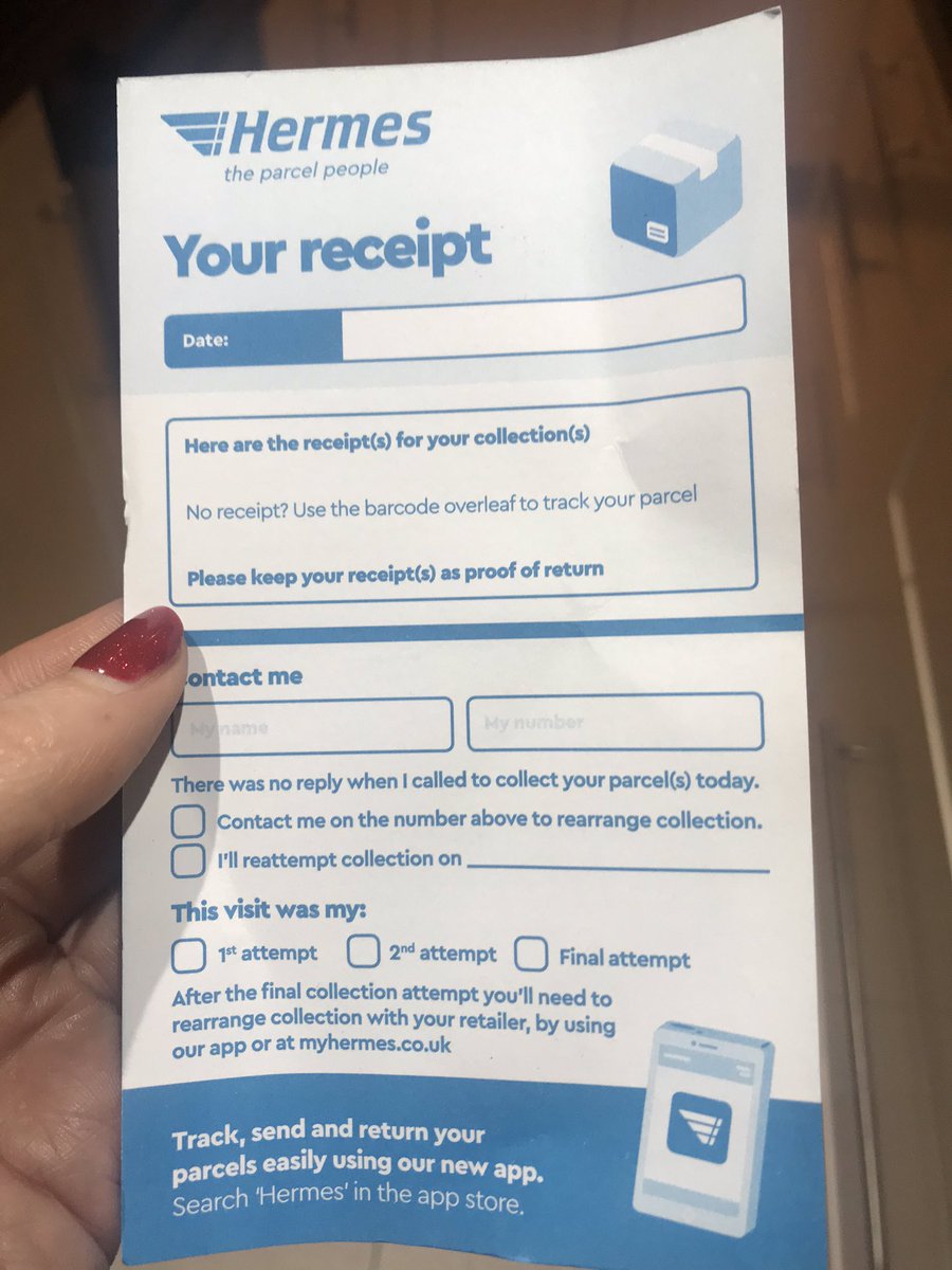 xkatealicex's tweet image. Thanks for this @Hermesparcels, honestly don’t know what I’d have done without this very informative piece of paper 🤔🤔 #whereismyparcel