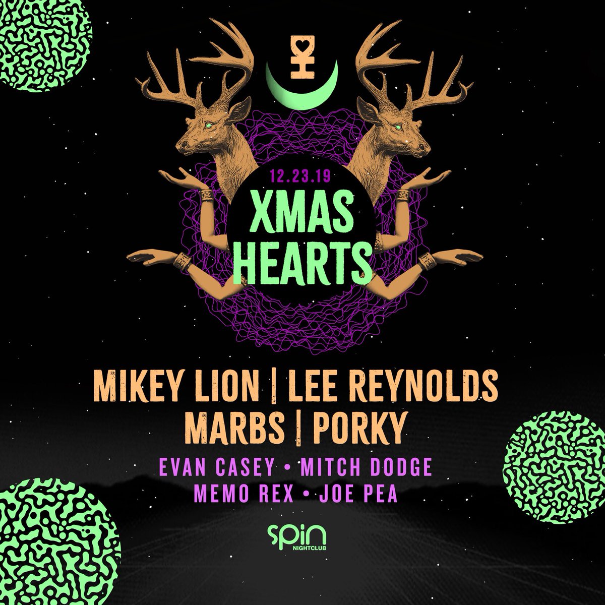 For Xmas Hearts next Monday the 23rd, we ask that every attendee please bring a TOY to donate this holiday season and we’ll hook you up w/ a special Desert Hearts souvenir. Giving back feels good, so let's crush this Toy Drive! 

Get your tickets here: found.ee/xmashearts