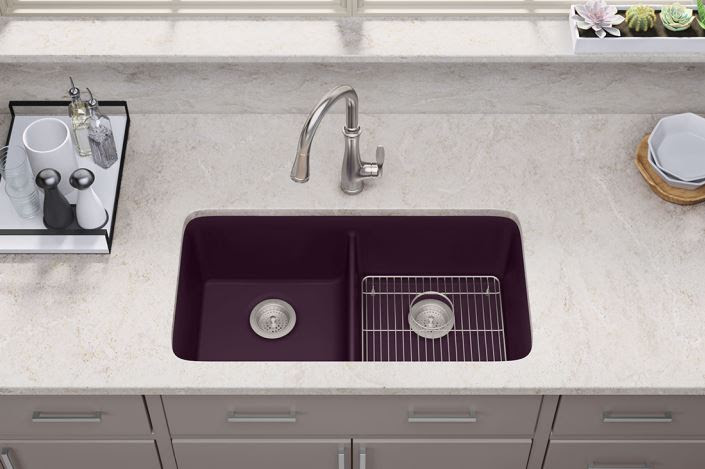 Ready to bring an exciting new look to your kitchen? Try the #Kohler Neoroc® Cairn® Kitchen Sink! bit.ly/2kN5Nxl #KitchenDesign #KitchenRemodel