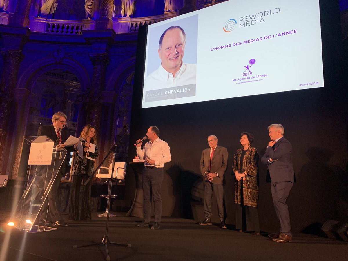 Idenium1's tweet photo. Pascal Chevalier @pascchevalier est nommé Homme des Médias de l'Année, félicitations au Président de @NetMedia_Group #gpaa2019 https://t.co/Gsrt507u4x