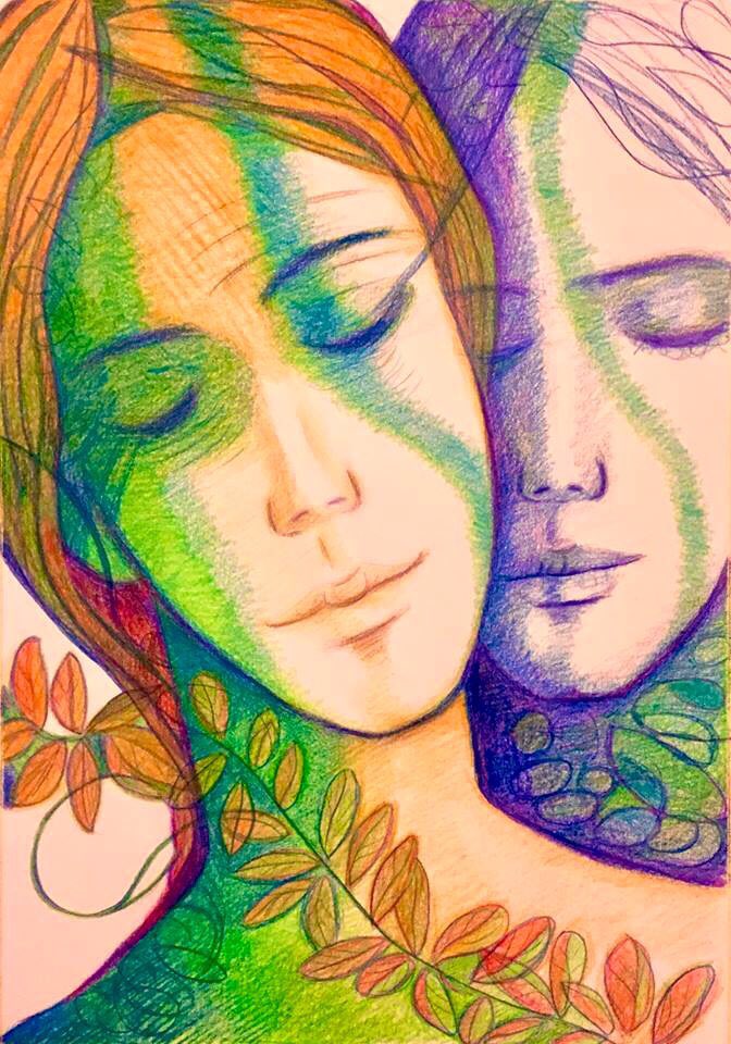 Divine is your Love
Sources
Light shines from within 
Overwhelming bright
Your voice heavenly
Your heart songs taking me away
Cosmic flight to the stars
Your Soul is in blue
smiling eyes 
You are in my dreams 
My dreams to come true

 open.spotify.com/track/3SAdDvqN…