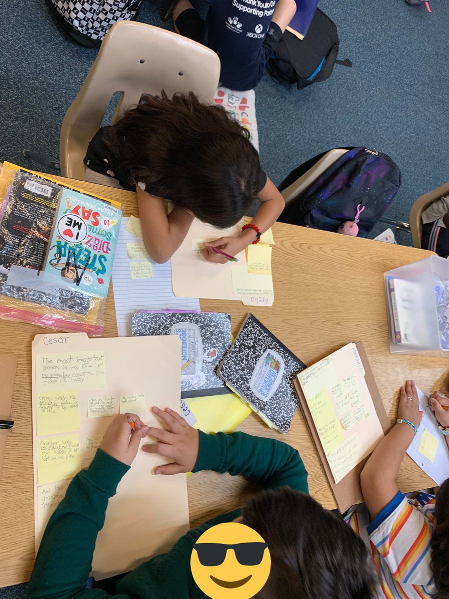 Ms_Ferrera's tweet photo. Writers in @MrsWallace_4th class working on drafting their ideas! Makes my heart happy to know what a little conferring can do! 🥰 @CFISD_ELAR2_5 @cfisdfiest #WeAreOne #fiestROAR #FiestLegacy #itsAllWrite @CyFairJoel @brandEDU https://t.co/2BclZlulu6