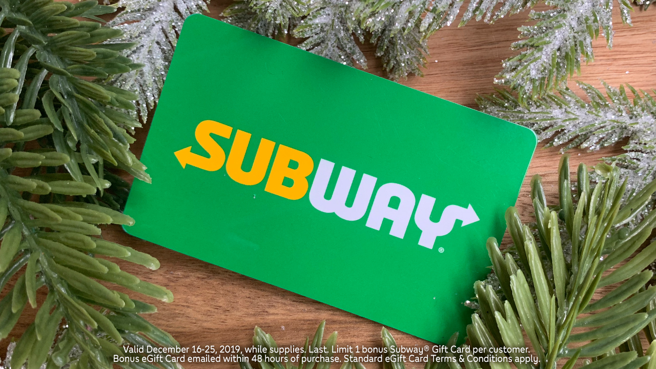 Buy Subway Gift Cards & eGift Cards