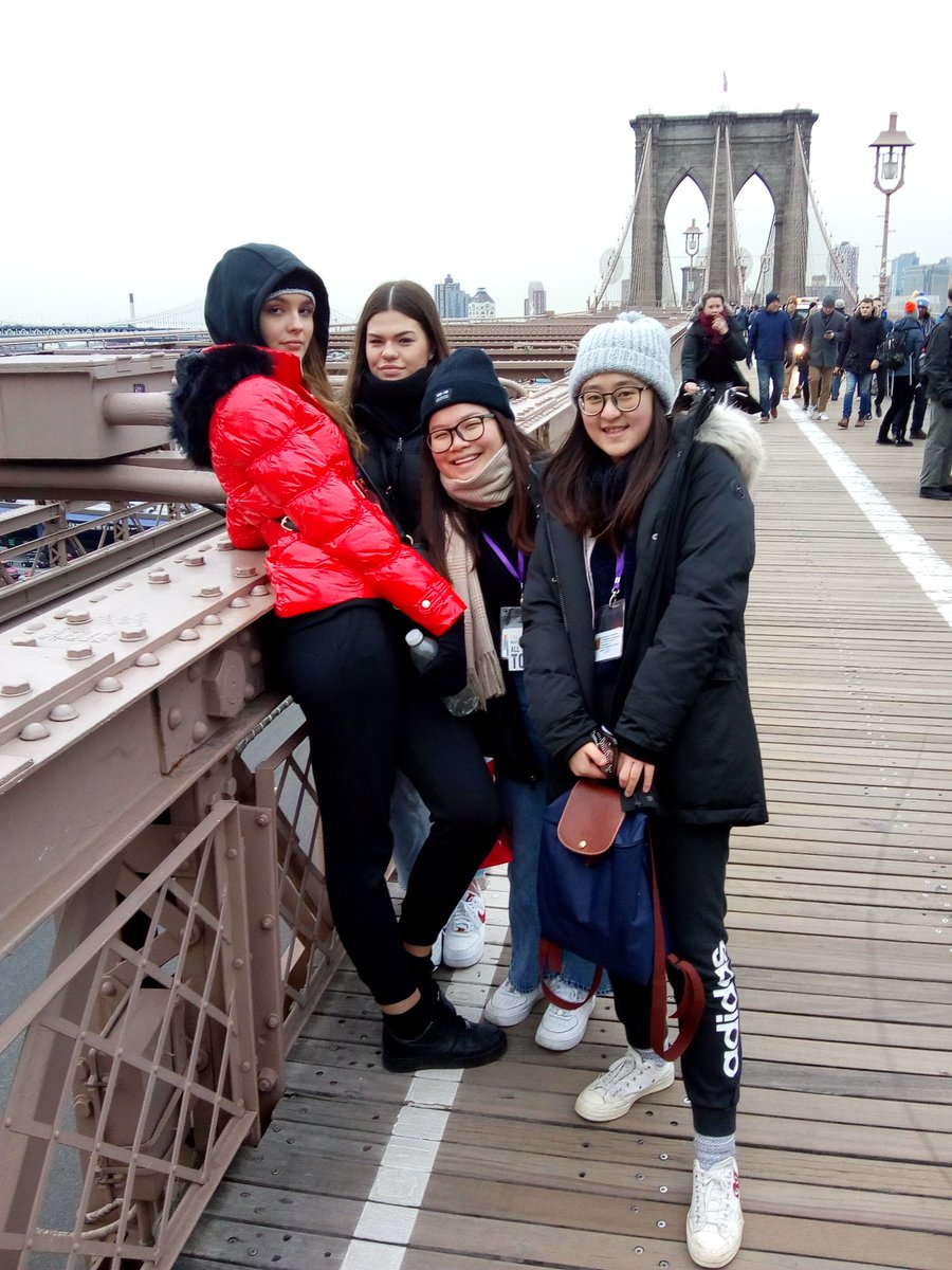 PPCNewYork's tweet photo. The gang have reached Manhattan having completed the bridge walk from Brooklyn https://t.co/UUgi1rxMwg