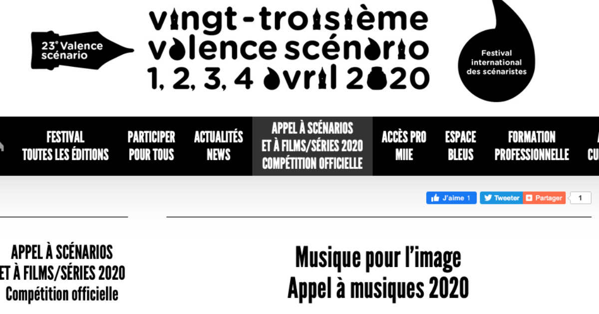 Compositeurs de musique à l'image, ceci vous concerne : du 1 au 4 Avril prochain, participez au Marathon de composition de Valence ! Pour ceux qui ont suivi notre formation #Hexacorde, un terrain de jeu parfait ! ow.ly/6Hje50xBgmn
