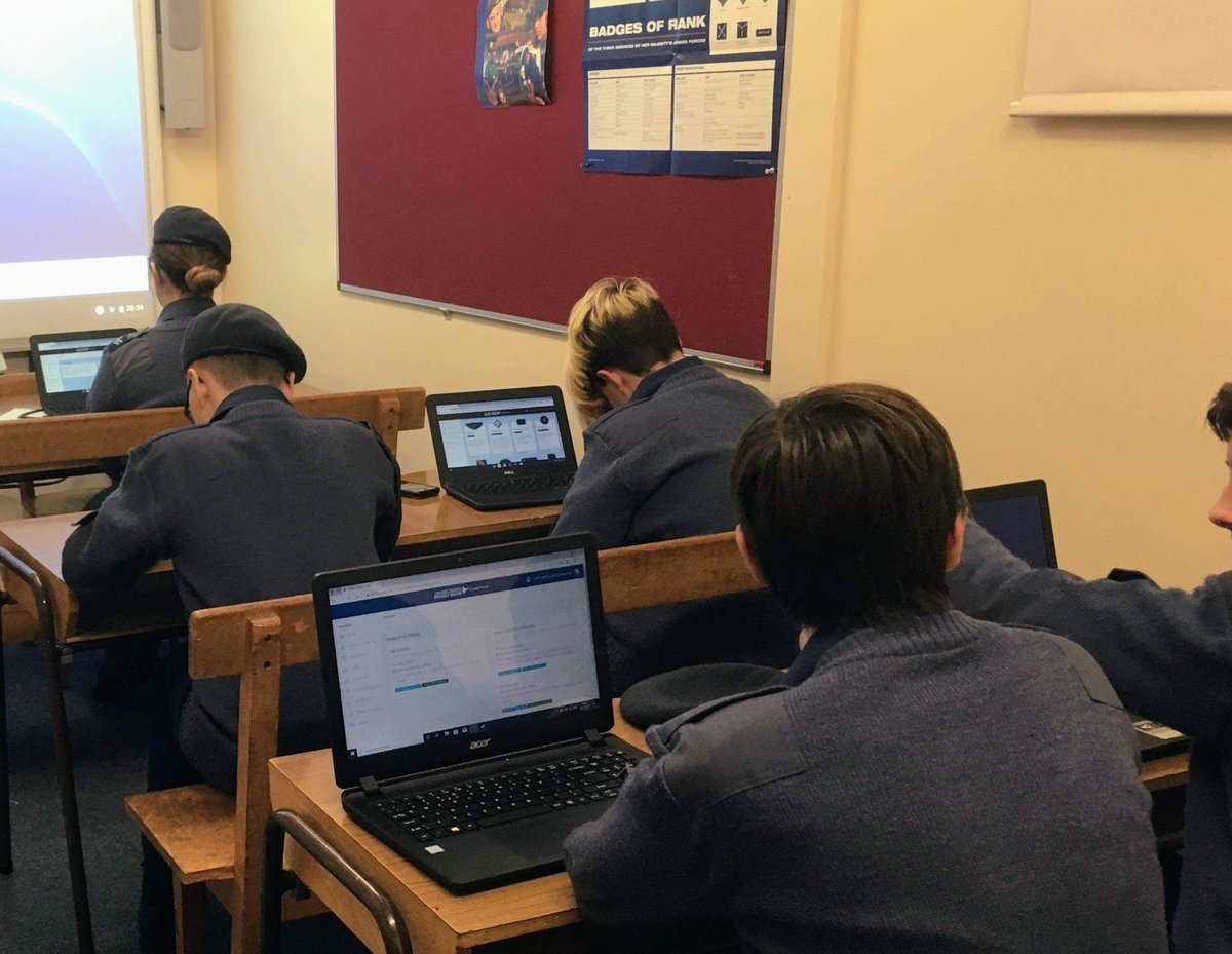 We rolled out <a href="/CadetPortal/">Cadet Portal</a> to our cadets this evening. This new technology will hopefully increase participation in events and I'm sure it will reduce the admin burden on our staff. It was well received by both cadets and staff. @OC_NEScotWg <a href="/ComdtAC/">Commandant RAF Air Cadets</a>